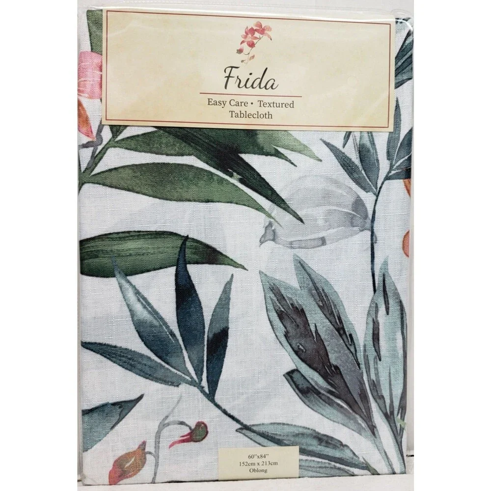 Textured Printed Fabric Tablecloth,60